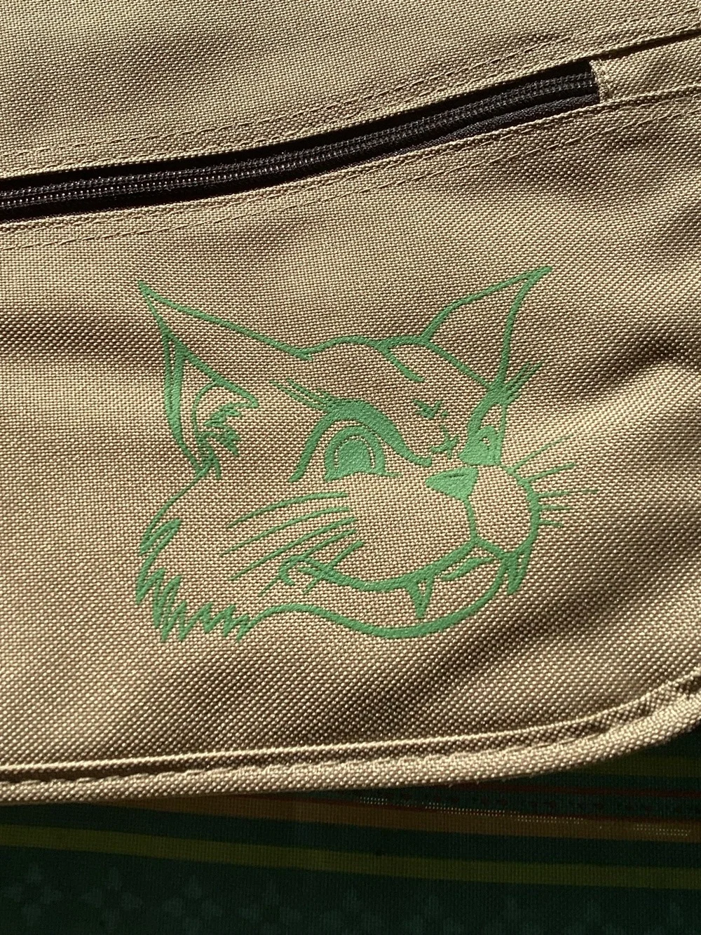 NW Missouri State University Vintage Messenger Bag with Bobby Bearcat Mascot